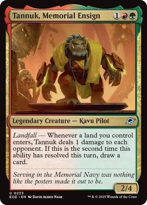 Tannuk, Memorial Ensign - 233 - NM - Edge of Eternities
