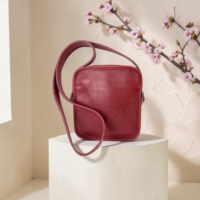 COACH Camera bag 9817 in red leather