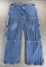 Vintage Dickies Carpenter Jeans Mens 36x30 Made in Mexico Workwear Denim Pants