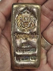 10 oz. Poured .999 Silver Bar Scottsdale Mint Lion....