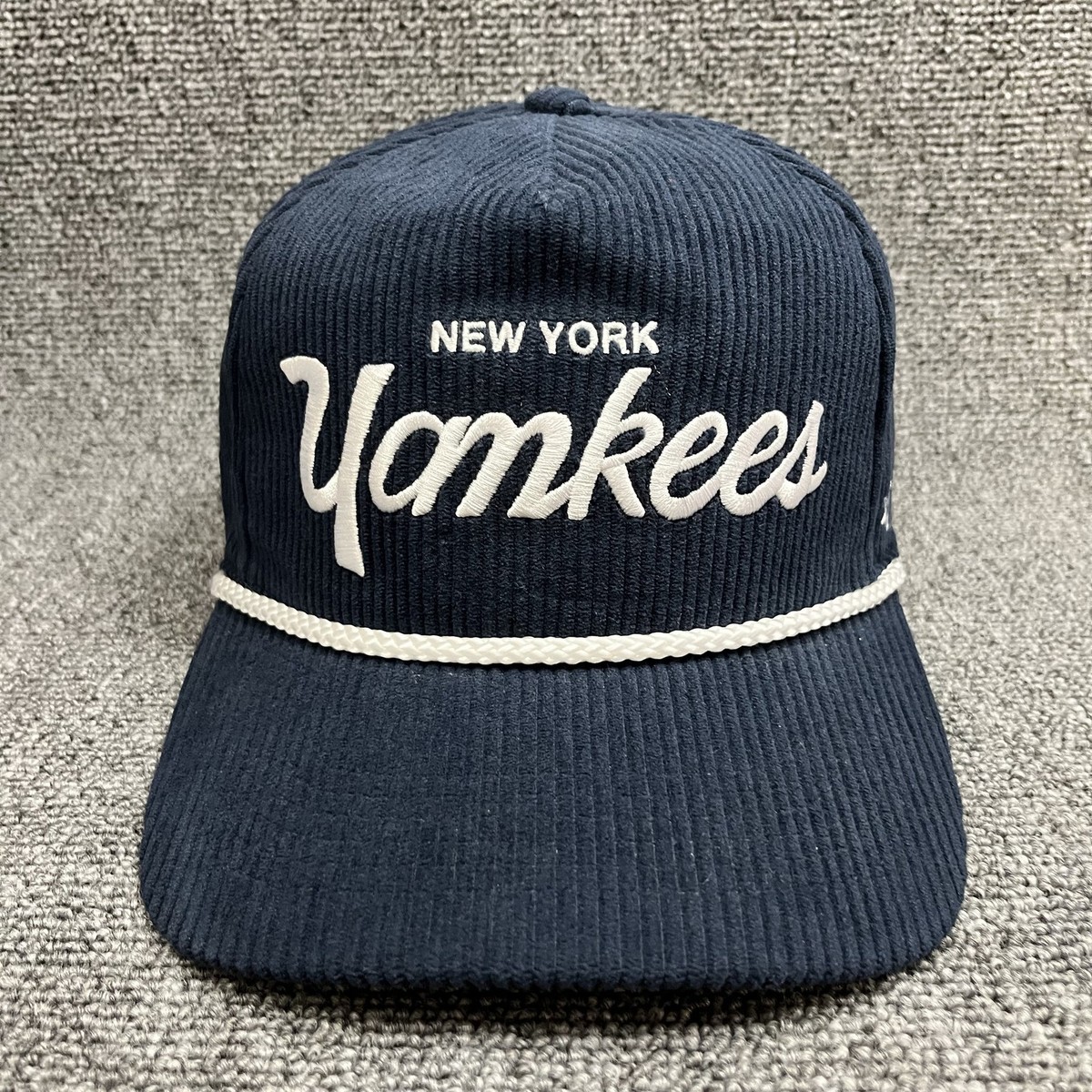 '47 Brand NY Yankees Pitchout Rope Hitch Corduroy Snapback Navy OSFM
