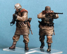 1/35 Resin WWII German Infantryman 2 Kit Unassembled Unpainted QJ142