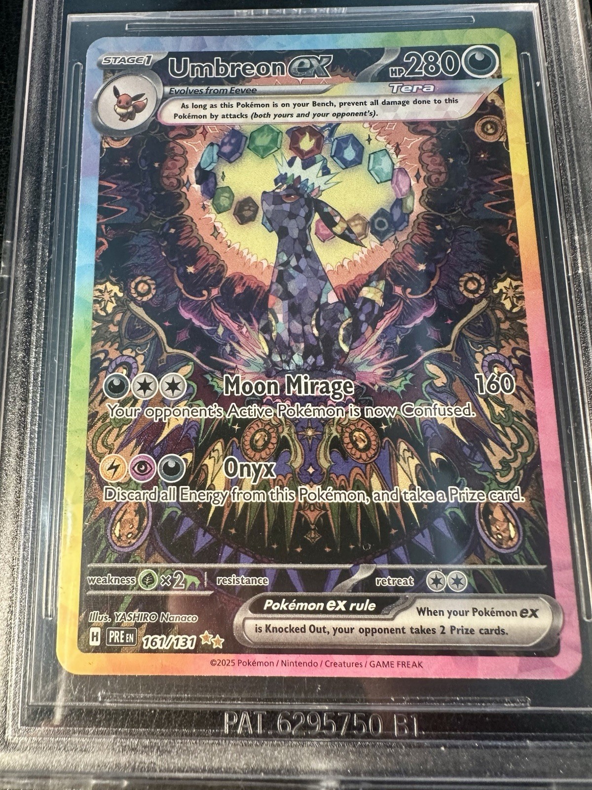 Prismatic Umbreon EX SIR 161/131 - Low Pop! BGS Gold 10 9.5 SURFACE Unreal Grail view 5