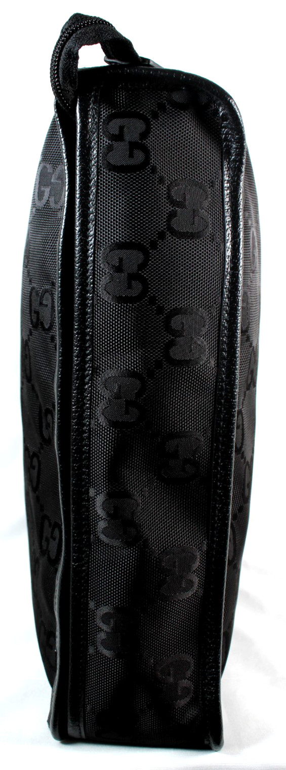 GUCCI Black GG Logo Print Canvas Large OFF THE GRID Packing Cube Travel Bag thumbnail 7