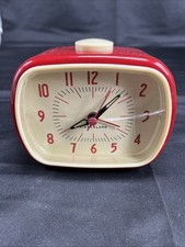 Vintage Kikkerland Red Alarm Clock 