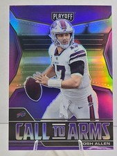 2021 Playoff Football Josh Allen Call to Arms Purple CA-JAL