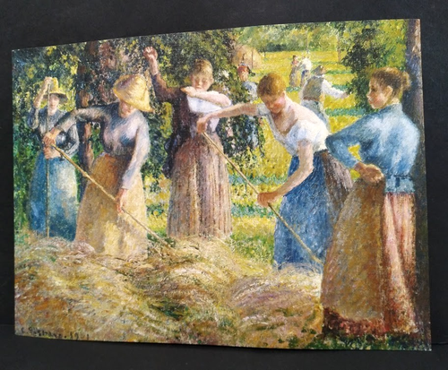 Art Painting Print Hay Harvest At Eragny Camille Pissarro - Picture 3 of 8