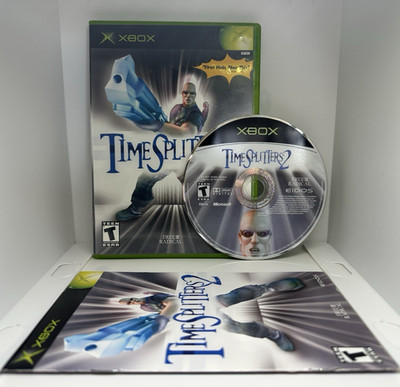 Time Splitters 2 Microsoft OG XBOX CIB Complete Manual & Reg Card Working