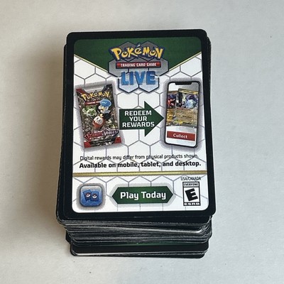 200 Pokemon Code Cards Lot Unused Codes Random Sets Scarlet Violet Sword Sheild
