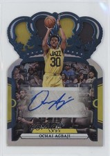 2023-24 Panini Crown Royale Crown Auto Blue /75 Ochai Agbaji #CA-OCH Auto 1b7p