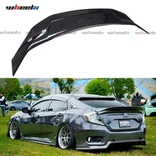 For 16-21 Honda Civic Sedan JDM Highkick Duckbill Wing Rear Spoiler Glossy Black