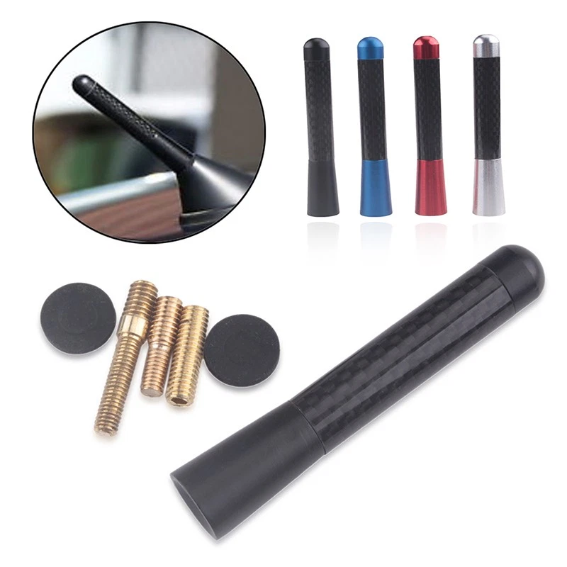 3inches Car Antenna Carbon Fiber Color Antena Kit Universal Screw Replacement - Image 2 of 4