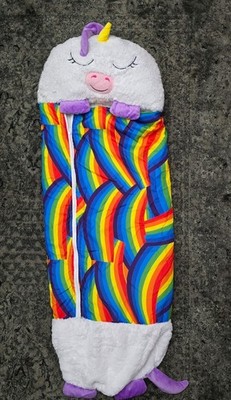 Happy Napper Schlafsack Einhorn Design für Kinder Regenbogen Muster weich & warm