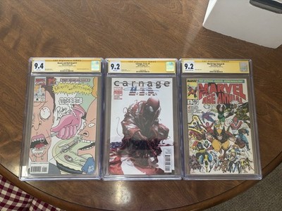 CGC Signature 3 Comic Book Lot Beavis Butthead Carnage Marvel Age Annual