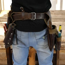 BoltPro 8-Pockets Leather Roofers Toolbelt