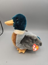 Vintage Ty Beanie Buddies Jake the Mallard Duck '98 Retired 8" Plush Collectible