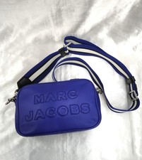 MARC JACOBS Flash Leather Camera Bag Crossbody M0014465 Blue Women Japan Rank B