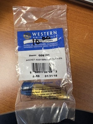 Western QDB301 Inert Gas Regulator Quick Connect Female Socket