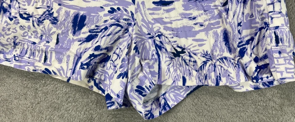 Пейзажные шорты Lilly Pulitzer Rock the Dock размер 4 Callahan Verbena фиолетовый синий - Изображение 4 из 4