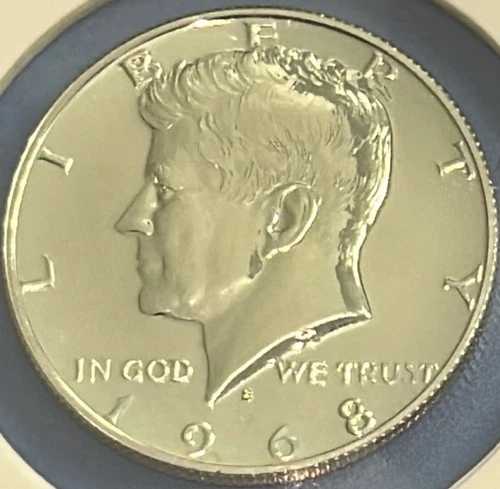 *1968 S 50C Kennedy Half Dollar Proof 40% Silver. **Free Shipping**