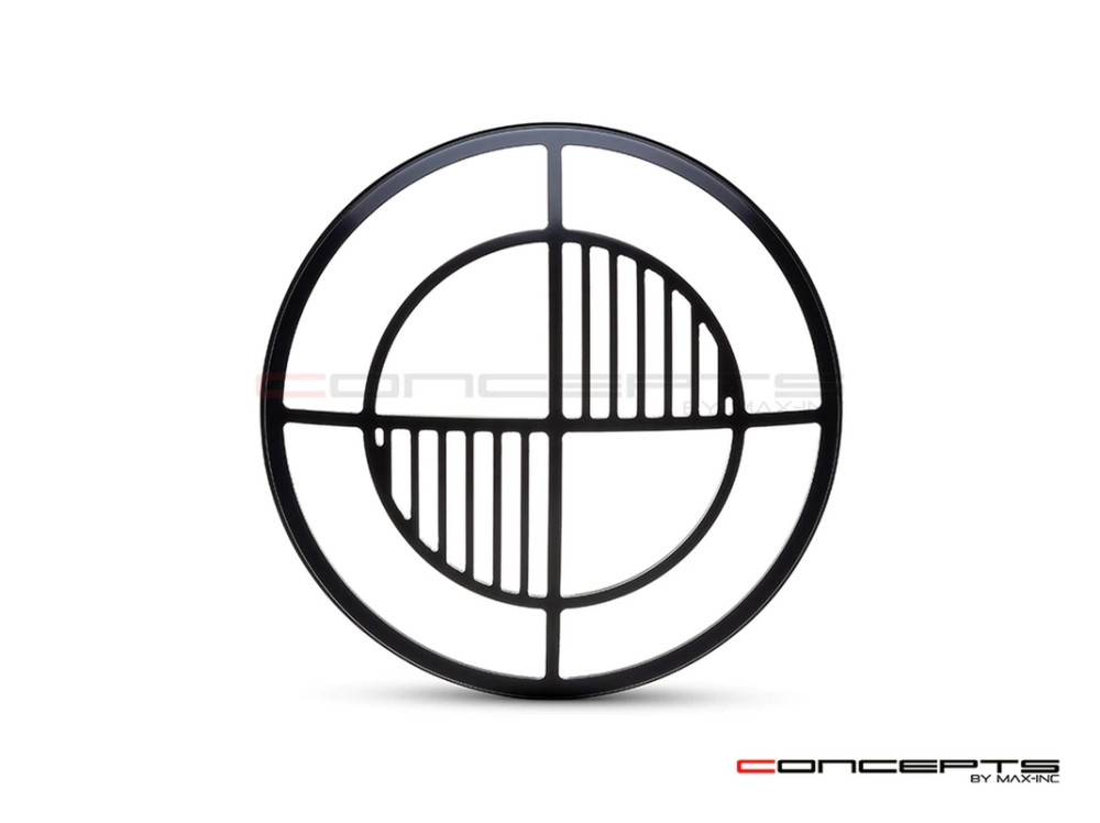 Grille de phare 7" Beemer Grill en alu pour réparer et relooker un phare de moto cassé