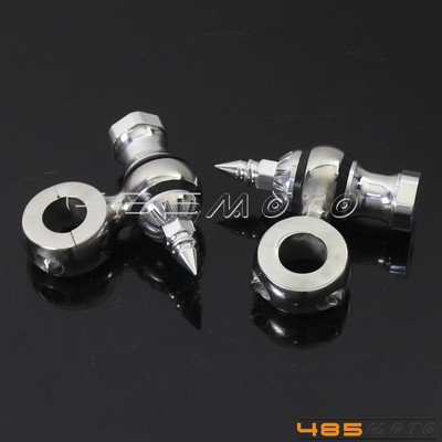 2'' Offset Dogbone 1'' Handlebar Risers Kit For Harley Chopper Cafe Racer Bobber