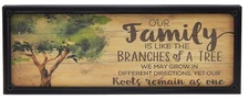 Our Family Is Like The Branches Of A Tree Farmhouse Sign Rustic Wall Decor Print