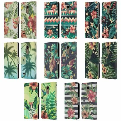 HEAD CASE DESIGNS TROPICAL PRINTS LEATHER BOOK WALLET CASE COVER FOR LG PHONES 1 - Image 1 of 4
