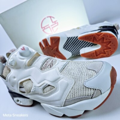 Reebok US 13 Men's White Blue Gum Feather Rare Retro Instapump Fury   BD2026 New