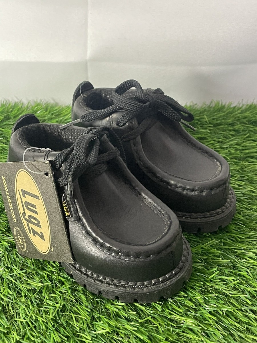 Lugz Boys Child Toddler Chukka Boots Strutt Black Leather - Main Image