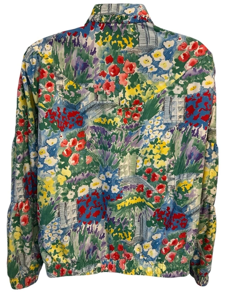 Vtg TAIL Jacket Women’s Size M Retro Rainbow Tennis Vtg Windbreaker 90s - Image 2 of 4