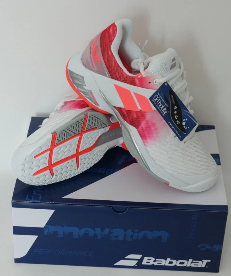 GRANDIOS: Babolat Propulse Fury AC weiß Damen - Premium Tennisschuhe statt 125€*