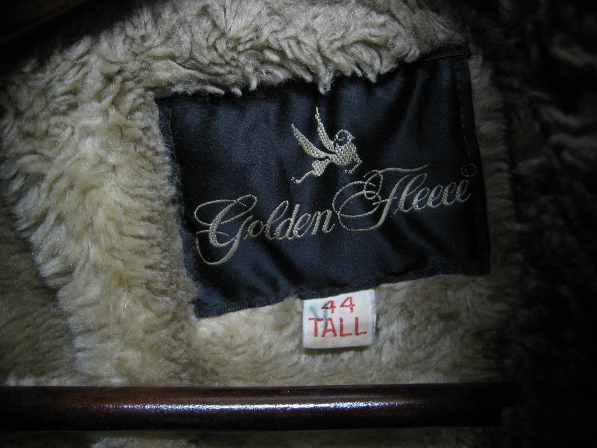 Golden Fleece レザージャケット 44 Vintage Golden Fleece Leather Bomber Flight Jacket – Made in USA