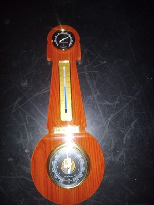 Del Milan Italy 3 in one weather station. Barometer, thermometer, hygrometer.