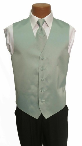 Mint Green Zelente Fullback Tuxedo Vest 