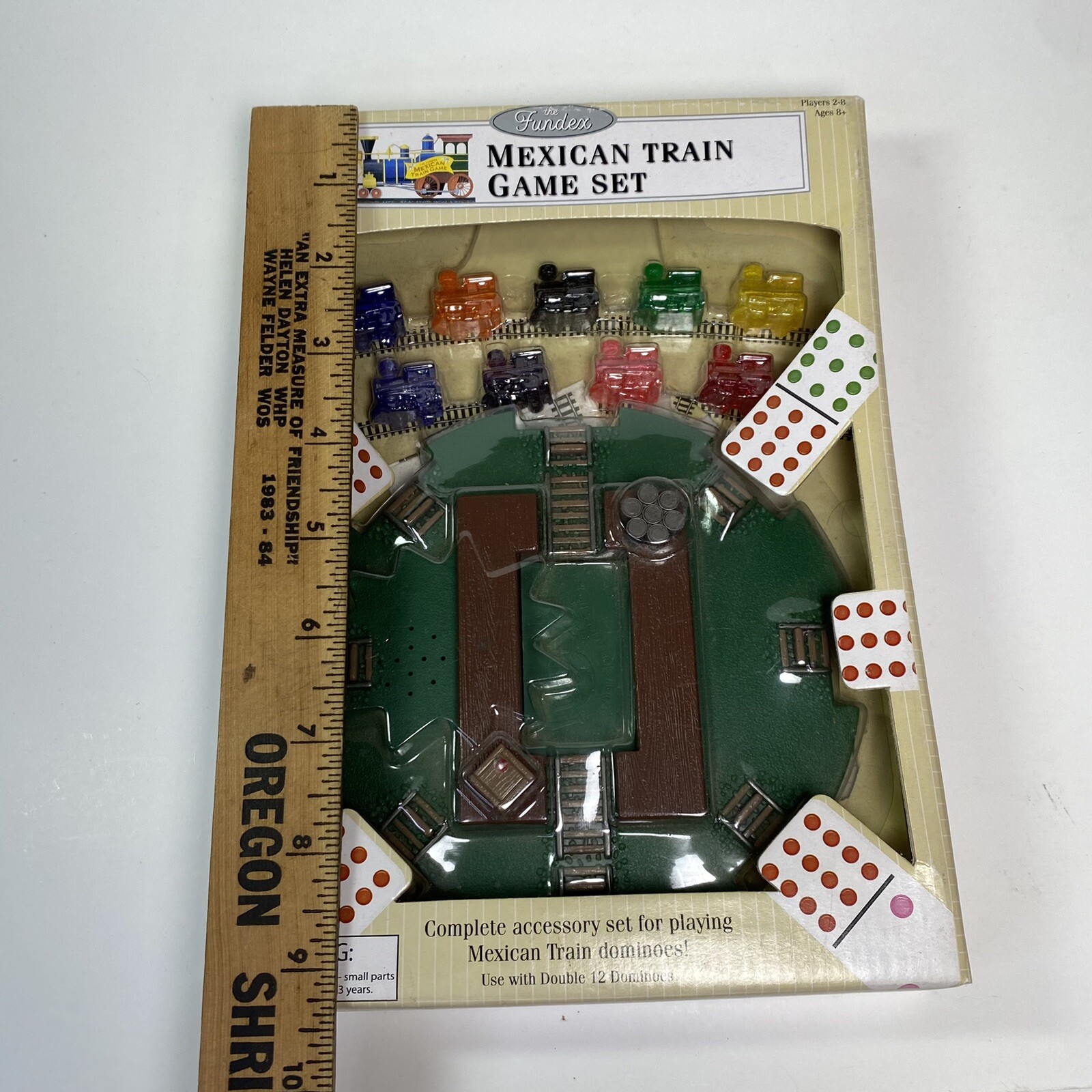 Fundex Vintage Mexican Train Game Set for Dominos 2002 Unopened