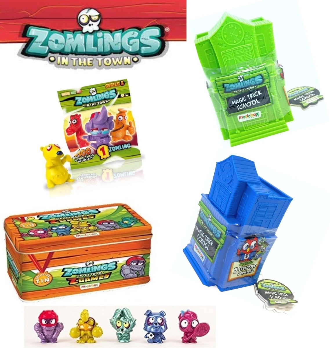ZOMLINGS IN THE TOWN MAGIC TRICK SCHOOL / Z-GAMES / BLIND BAG S3