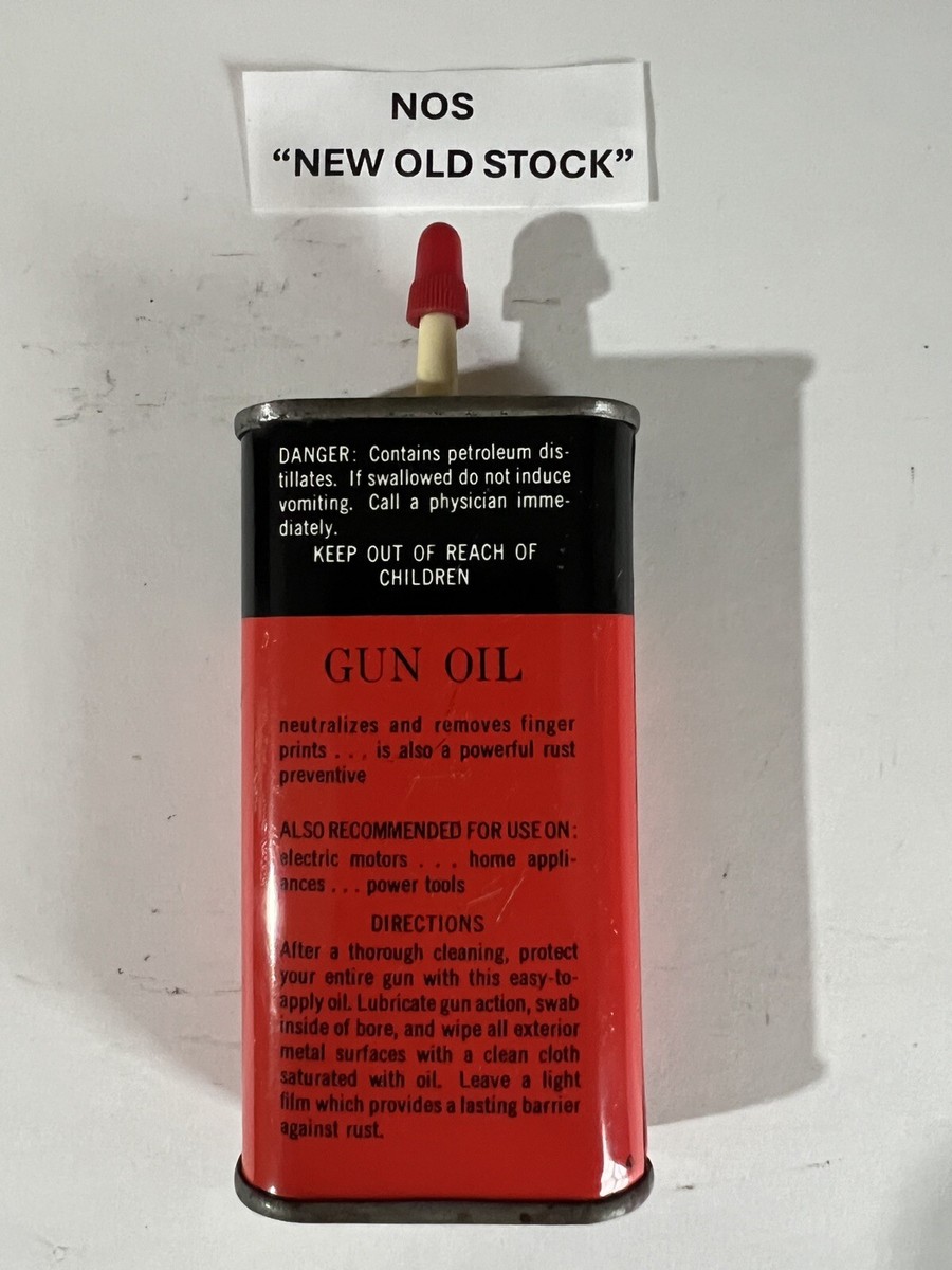 Vintage Sears GUN OIL 3 FL. OZ. Tin 6_20301, Sealed, Unused