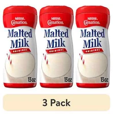 Nestle Carnation Original Malted Milk Powder Mix 13 Oz Bottle Delicious (Pack 3)