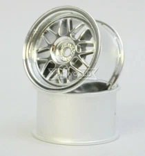 Kawada 1/12 Car Wheels MESH Narrow - CHROME  -(2PCS)  #TUM26C