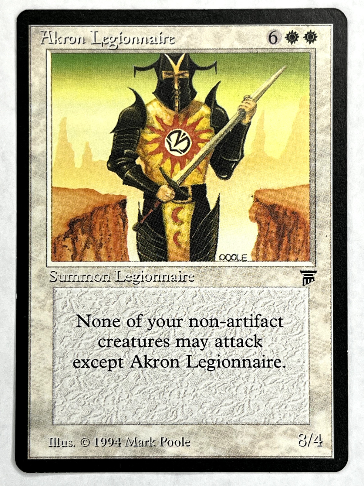 MTG 1X Akron Legionnaire X1 Legends Magic - LP