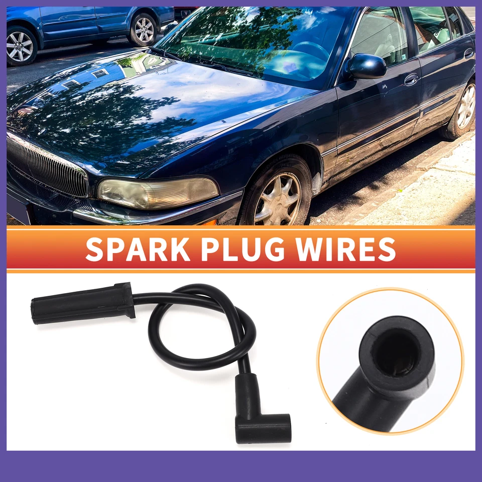 Cable de bobina de encendido de cable de bujía 88862390 SIX personalizado para Buick LeSabre 99-05 Foto 2 de 4