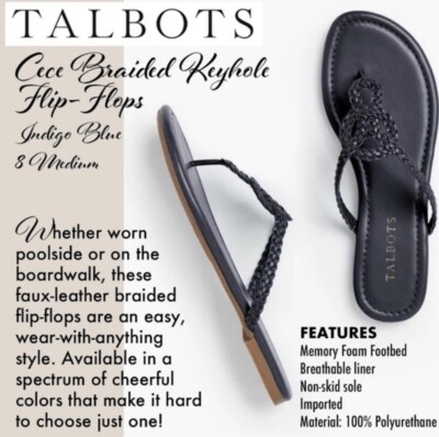 talbots flip flops
