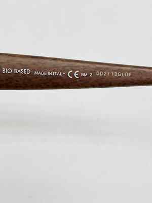GUCCI 3655 Brown Wood Bio Based Unisex Sport Sunglasses  display picture 3