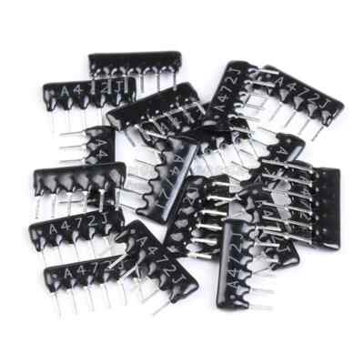 20Pcs 9PIN 7PIN 6PIN 5PIN exclusion Network Resistor array DIP 100 470 680 ohm