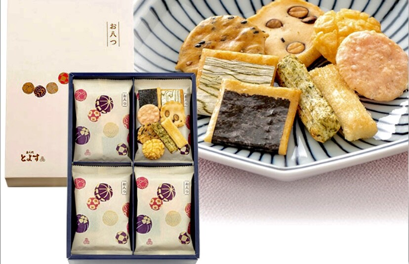 Osaka Toyosu Arare Senbei Japanese Rice Crackers 8 bags 12 bags 16