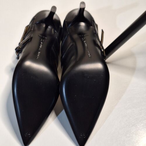 Bottega Veneta Black Leather Mary Jane 3 Strap Pumps New Size 35 - Picture 13 of 17