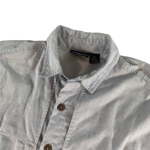 Chemise De Pêche Silver Bait Homme – L – Manches Courtes – Bleu Blanc – Occasion