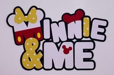 Disney Minnie  Me - Paper Piecing Scrapbook Embellishment Die Cuts