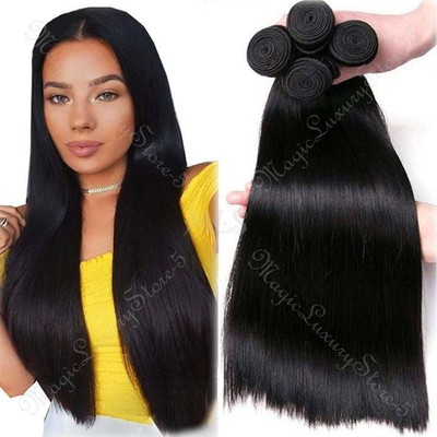 Clearance 3 Bundles Thick Brazilian Virgin Human Hair Weave